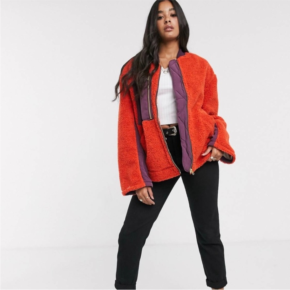 Free People | Rivington sherpa style jacket XS